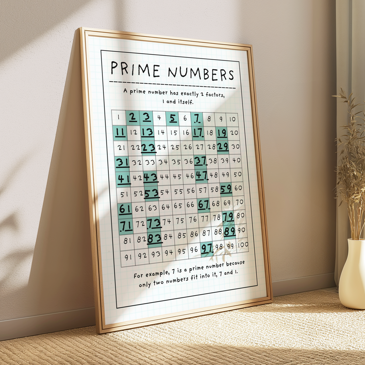 Prime Numbers (Digital Template)