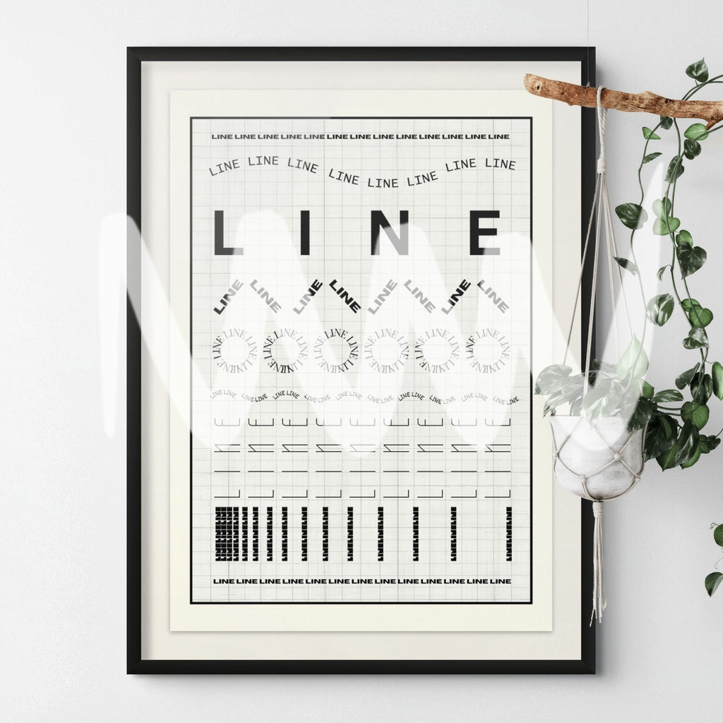 Line Poster (Digital Template)