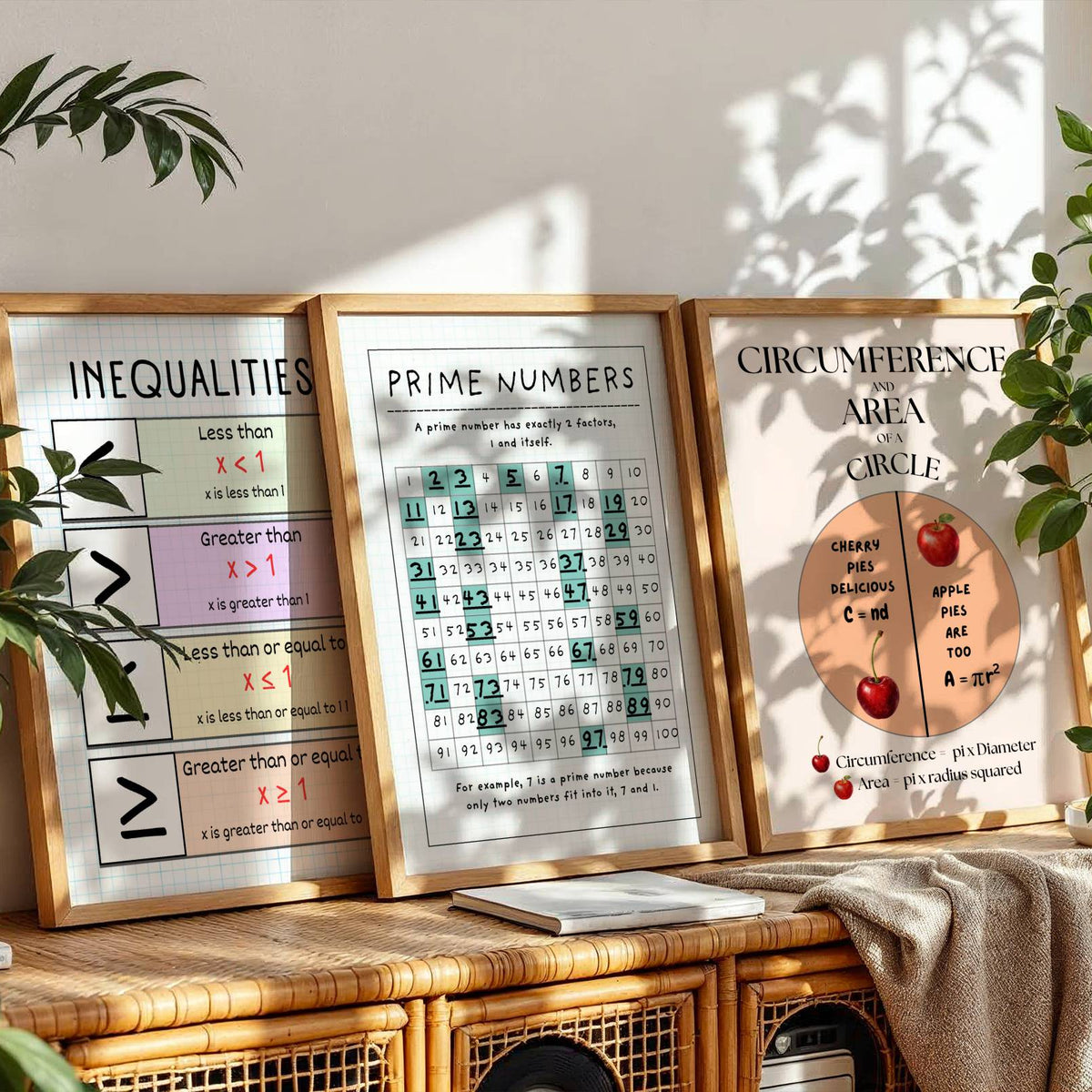 Math Posters Set of 6 (Digital Template)
