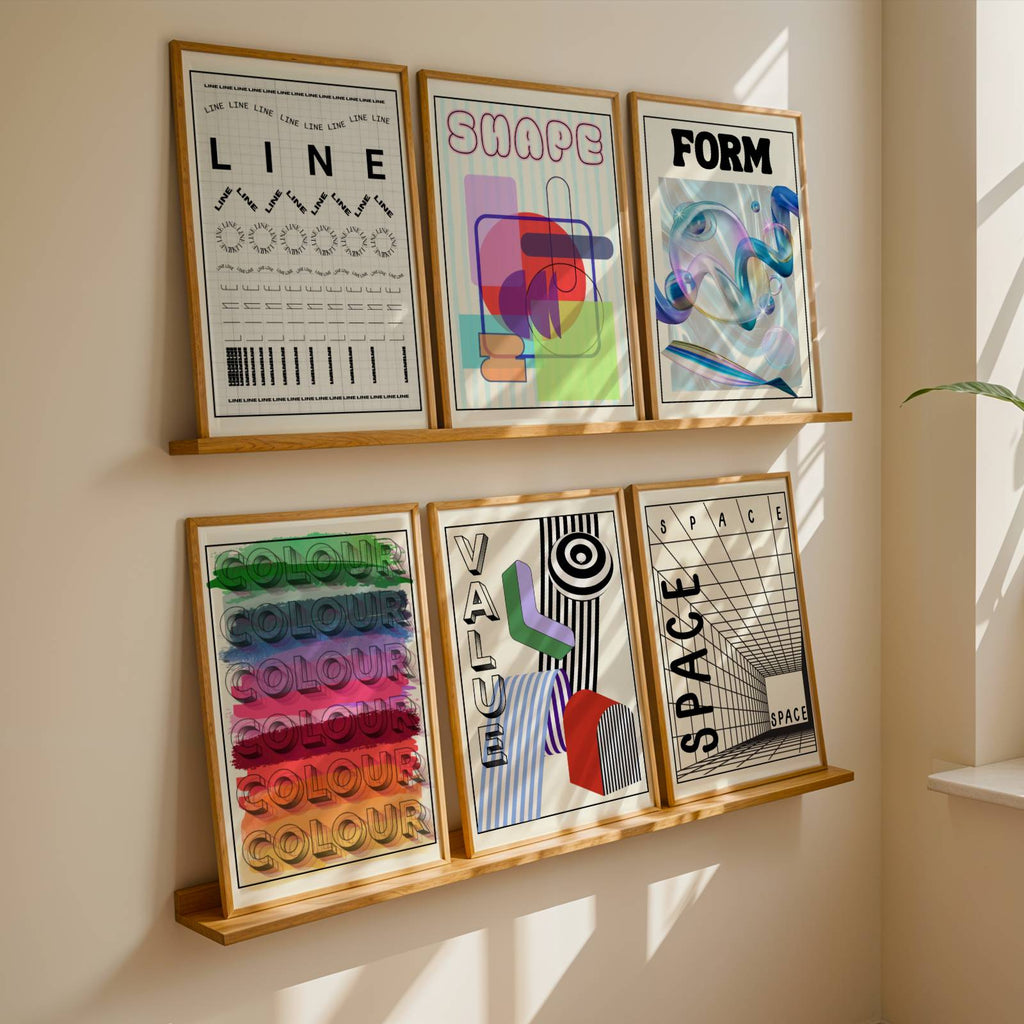 The Formal Elements Set of 8 Posters (Digital Template)