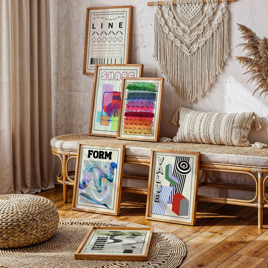 The Formal Elements Set of 8 Posters (Digital Template)